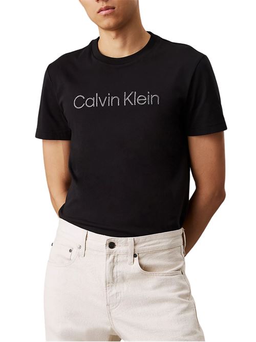 T-shirt logo testurizzato Calvin Klein | K10K114169BEH